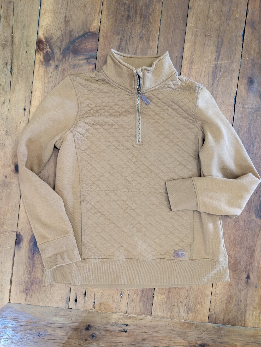 L.L. Bean Quilted Quarter Zip Sweatshirt